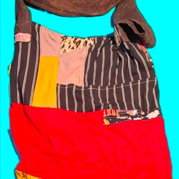 Multicolor Patchwork Shoulder Bag - Picture 2 of 3